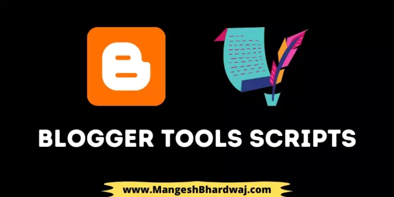 blogger tool script