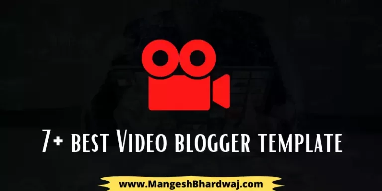 video blogger template