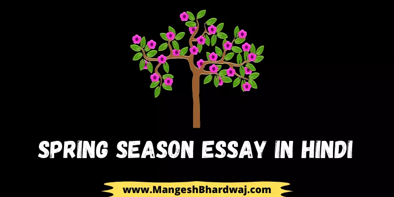 Spring Season Essay in Hindi