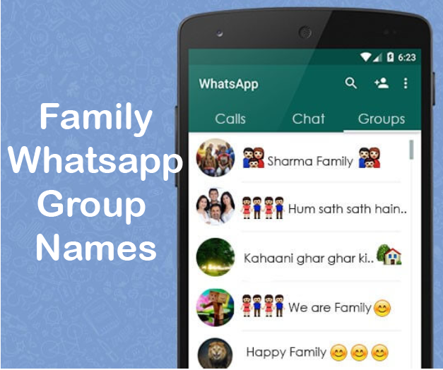 family whatsapp group names