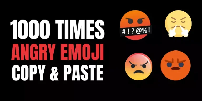 Angry Face emoji copy and paste